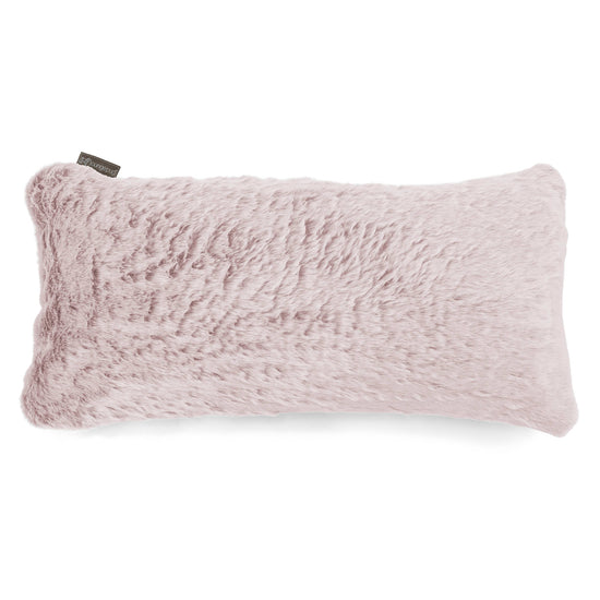 Cuscino Gigante 40 x 80cm, - Eco-pelliccia di Coniglio Rosa Antico 01