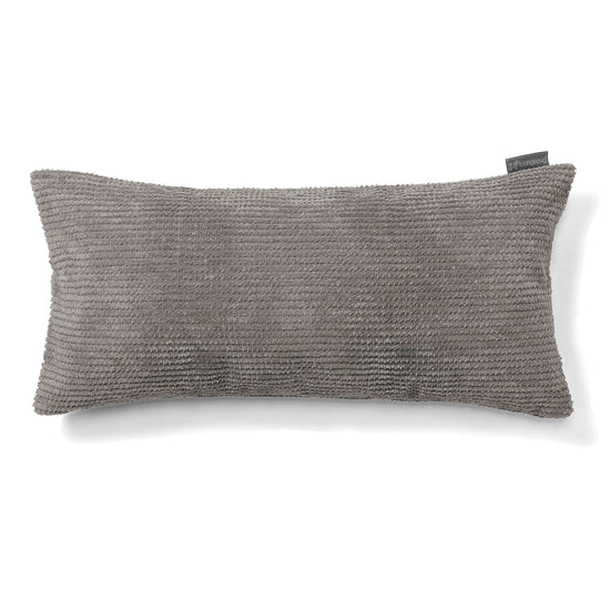 Cuscino Gigante 40 x 80cm, - Pompon Carbone Grigio 01