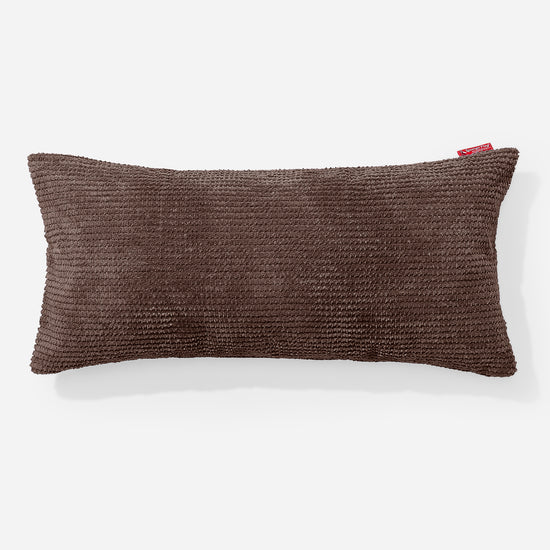 Cuscino Gigante 40 x 80cm, - Pompon Cioccolato 01
