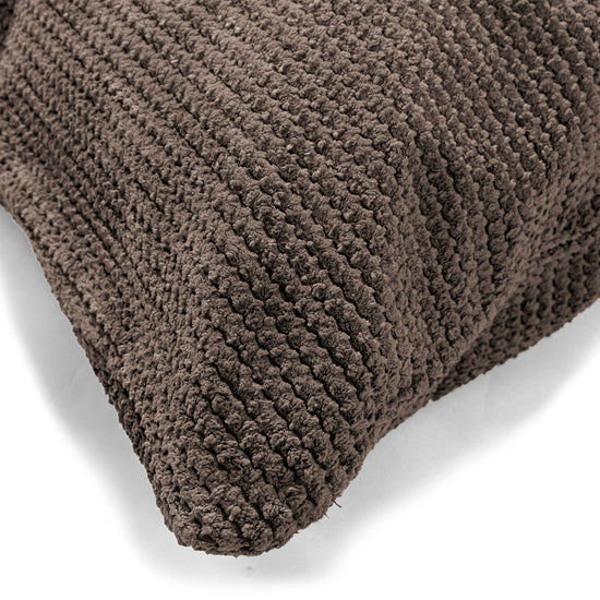 Cuscino Gigante 40 x 80cm, - Pompon Cioccolato 02
