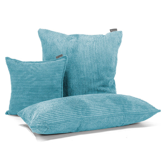 Cuscino Gigante 40 x 80cm, - Pompon Egeo Blu 03