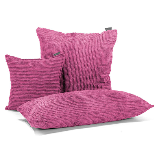 Cuscino Gigante 40 x 80cm, - Pompon Rosa 03