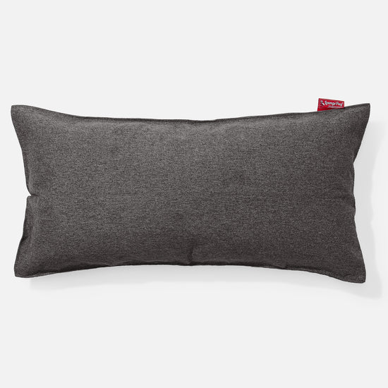 Cuscino Gigante 40 x 80cm, - Tessuto in Lana Interalli Grigio 01