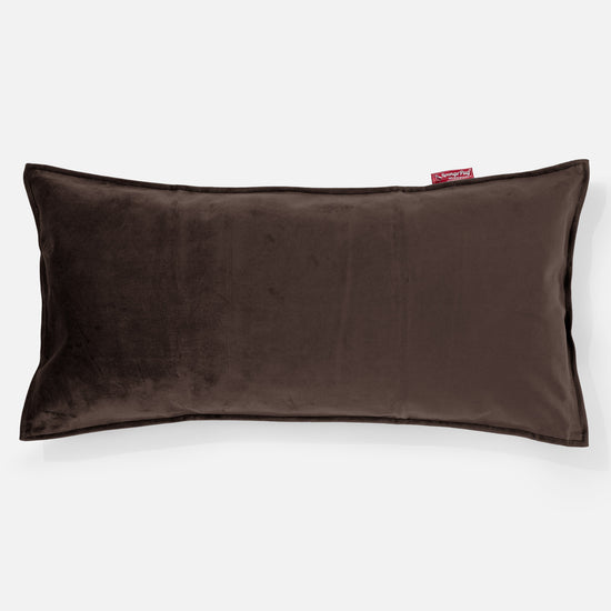 Cuscino Gigante 40 x 80cm, - Velluto Espresso 01