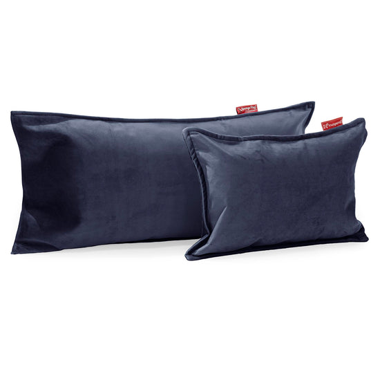 Cuscino Gigante 40 x 80cm, - Velluto Navy 03