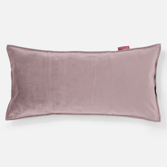 Cuscino Gigante 40 x 80cm, - Velluto Rosa 01
