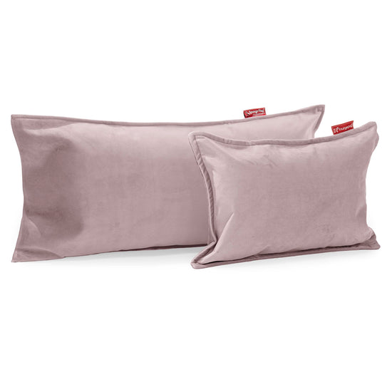 Cuscino Gigante 40 x 80cm, - Velluto Rosa 03
