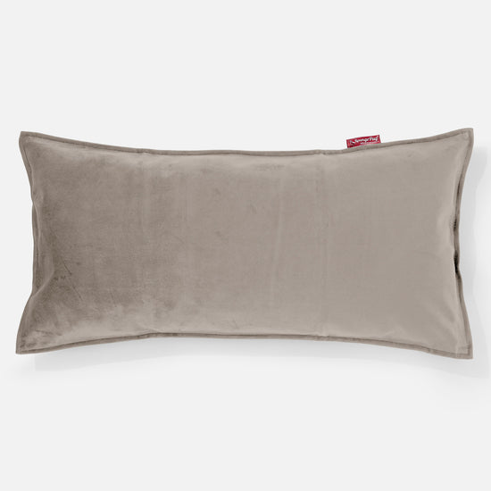 Cuscino Gigante 40 x 80cm, - Velluto Visone 01