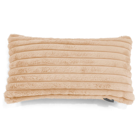 Fodera per Cuscino Rettangolare Gigante 40 x 80cm - Velluto Felpato Ultra Morbido Pesca 01