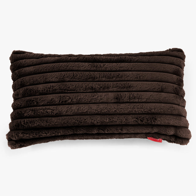Fodera per Cuscino Rettangolare Gigante 40 x 80cm - Velluto Felpato Ultra Morbido Zibellino 01