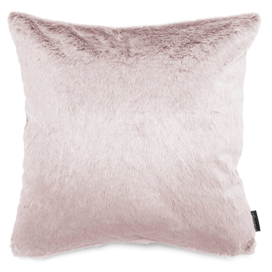 Cuscino Gigante 70 x 70cm - Eco-pelliccia di Coniglio Rosa Antico 01