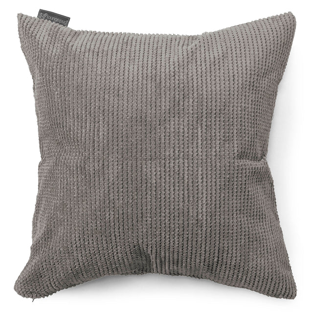 Cuscino Gigante 70 x 70cm - Pompon Carbone Grigio 01
