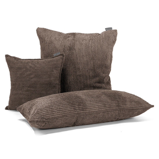 Cuscino Gigante 70 x 70cm - Pompon Cioccolato 04