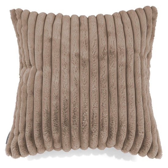 Fodera per Cuscino Gigante 70 x 70cm - Velluto Felpato Ultra Morbido Visone 01