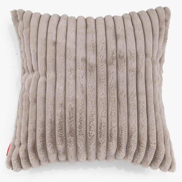 Fodera per Cuscino Gigante 70 x 70cm - Velluto Felpato Ultra Morbido Visone 01