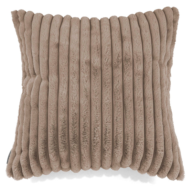 Fodera per Cuscino Gigante 70 x 70cm - Velluto Felpato Ultra Morbido Visone 01