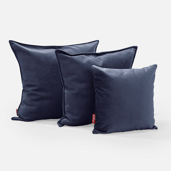 Cuscino Gigante 70 x 70cm - Velluto Navy 02