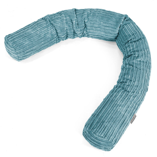 Cuscino Gigante Del Collo XL - Velluto a Coste Egeo Blu 01