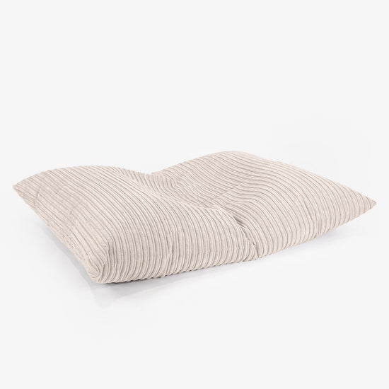 Cuscino Pouf Sacco Junior 2-14 anni - Velluto a Coste Avorio 03