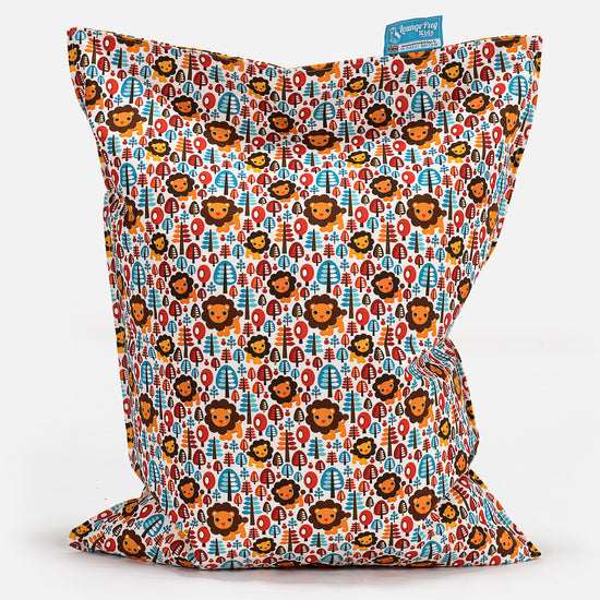 Cuscino Pouf Sacco Per Bambini - Motivo per Bambini Leone 01