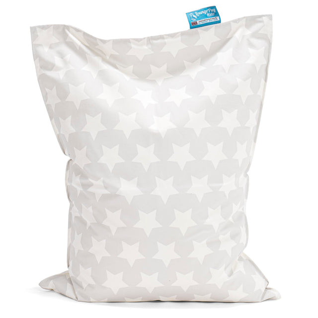 Cuscino Pouf Sacco Per Bambini - Motivo per Bambini Stella Grigio 01