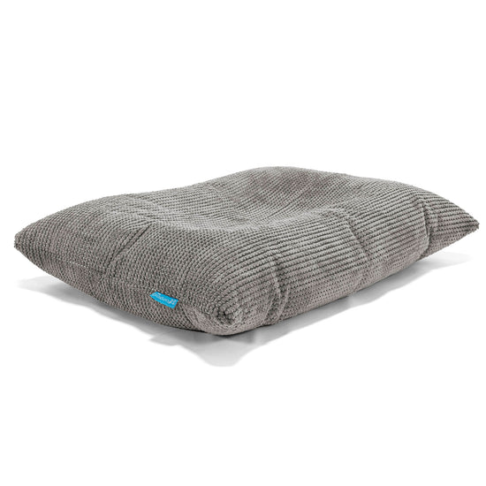 Cuscino Pouf Sacco Per Bambini - Pompon Carbone Grigio 02