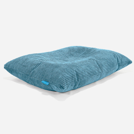 Cuscino Pouf Sacco Per Bambini - Pompon Egeo Blu 02
