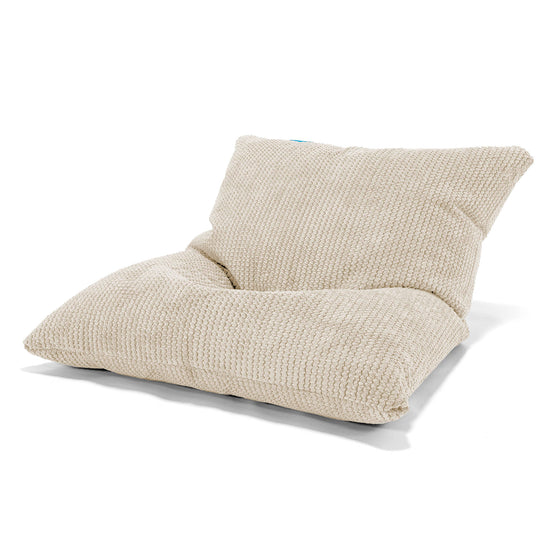 Cuscino Pouf Sacco Per Bambini - Pompon Panna 01