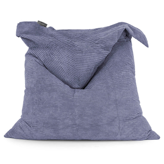 Cuscino Pouf Sacco XL - Pompon Viola 01