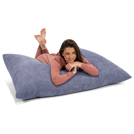 Cuscino Pouf Sacco XL - Pompon Viola 04