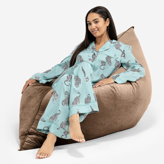 Cuscino Pouf Sacco XL - Velluto Espresso 04
