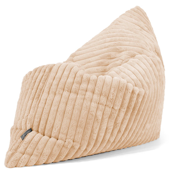 Cuscino Pouf Sacco XL - Velluto Felpato Ultra Morbido Pesca 02