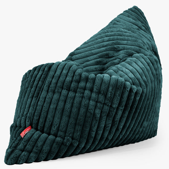 Cuscino Pouf Sacco XL - Velluto Felpato Ultra Morbido Tiglio 02
