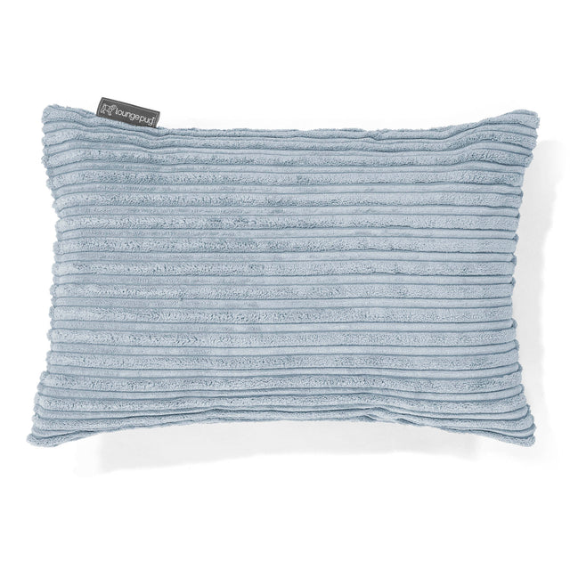 Cuscino Rettangolare 35 x 50cm - Velluto a Coste Bebè Blu 01
