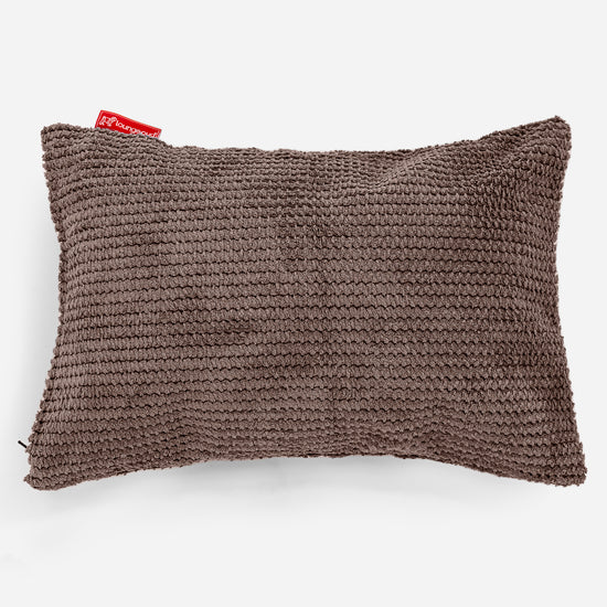 Cuscino Rettangolare 35 x 50cm - Pompon Cioccolato 01