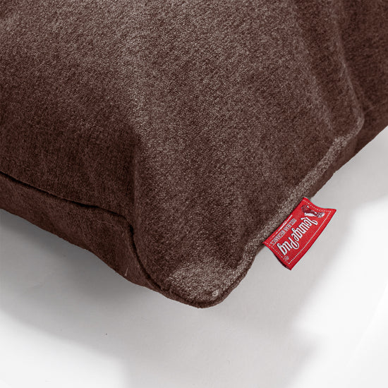 Cuscino Rettangolare 35 x 50cm - Tessuto in Lana Interalli Marrone 02