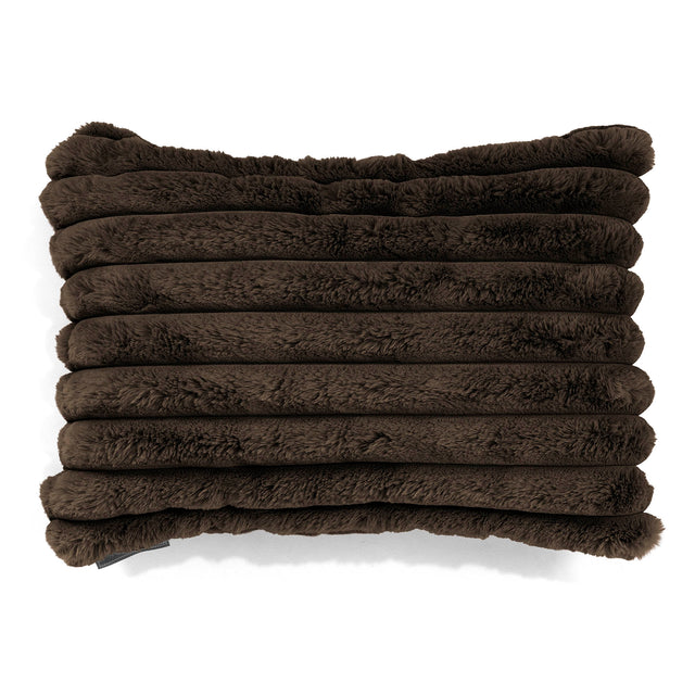 Fodera per Cuscino Rettangolare 35 x 50cm - Velluto Felpato Ultra Morbido Zibellino 01
