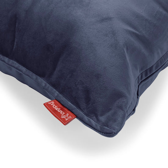 Cuscino Rettangolare 35 x 50cm - Velluto Navy 02