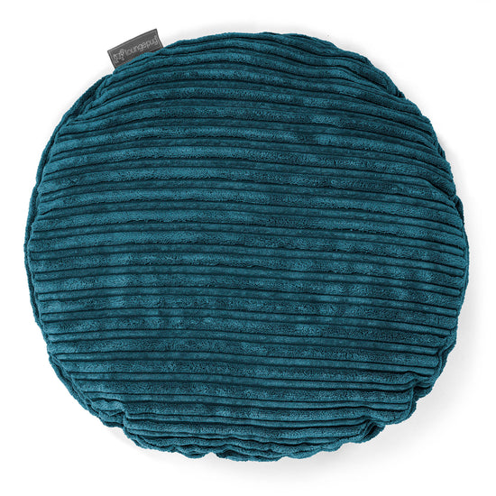 Cuscino Rotondo 50cm - Velluto a Coste Tiglio 01