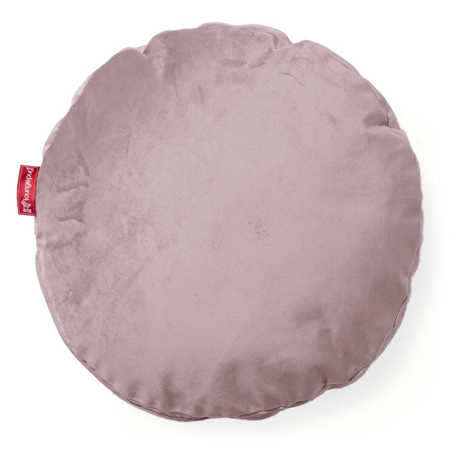 Cuscino Rotondo 50cm - Velluto Rosa 01