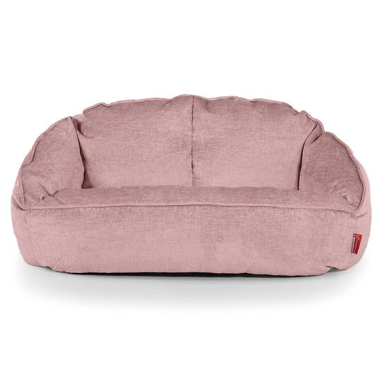 Divano a Sacco Bubble - Ciniglia Rosa 01