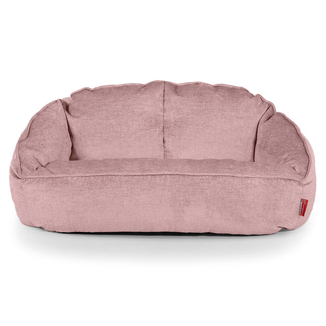 Divano a Sacco Bubble - Ciniglia Rosa 01