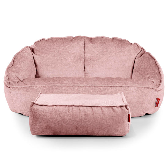Divano a Sacco Bubble - Ciniglia Rosa 02