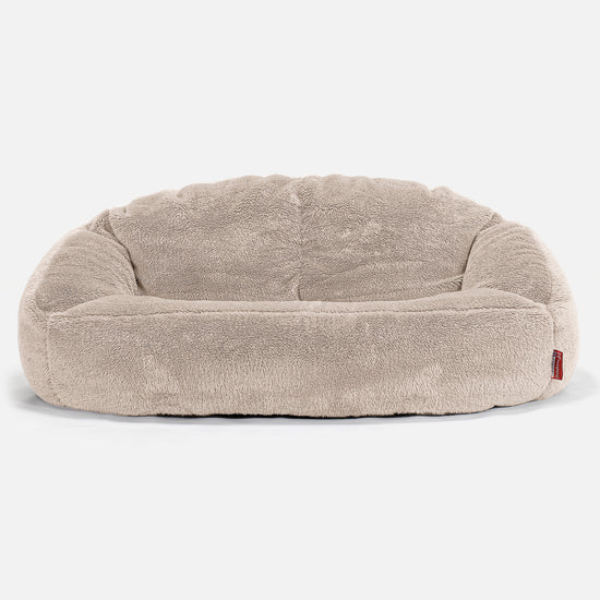 Divano a Sacco Bubble - Eco-pelliccia Orsacchiotto Visone 01