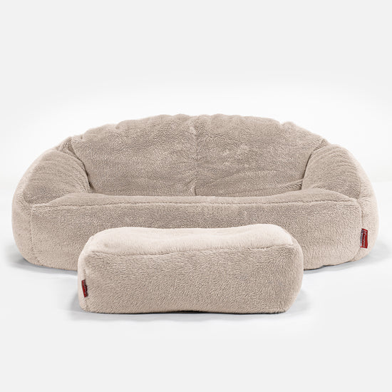 Divano a Sacco Bubble - Eco-pelliccia Orsacchiotto Visone 02
