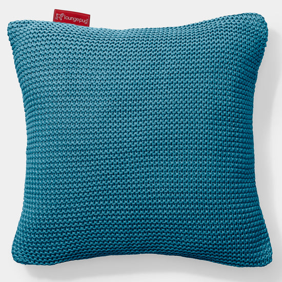 Cuscino 47 x 47cm - Puro Cotone Ellos Blu petrolio 01