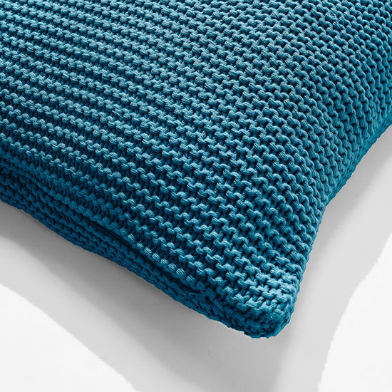 Cuscino 47 x 47cm - Puro Cotone Ellos Blu petrolio 02
