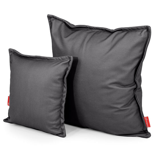 Fodera per Cuscino 47 x 47cm - Pelle Vegana Nero 02