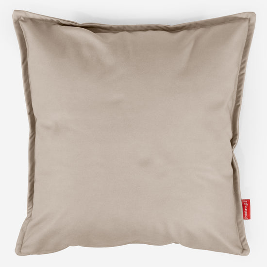 Fodera per Cuscino Gigante 70 x 70cm - Pelle Vegana Avorio 01