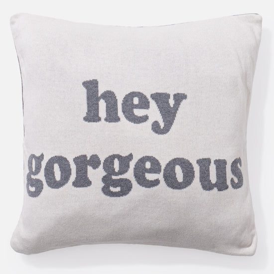 Cuscino 47 x 47cm - Puro Cotone Hey Gorgeous 02